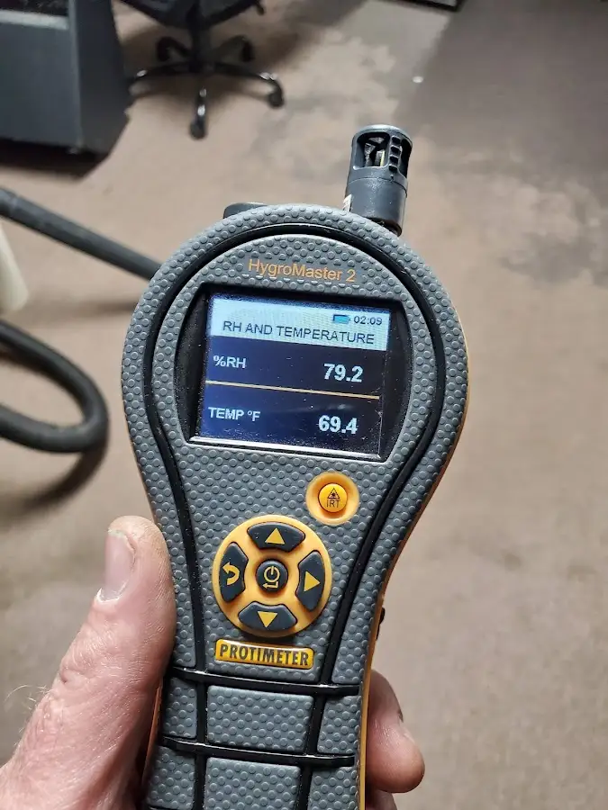 Moisture meter humidity assessment for Fire & Smoke Damage Restoration in Ansonia
